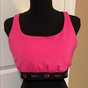 GAP Bright Pink GapFit Activewear Sport Bra Size XL
